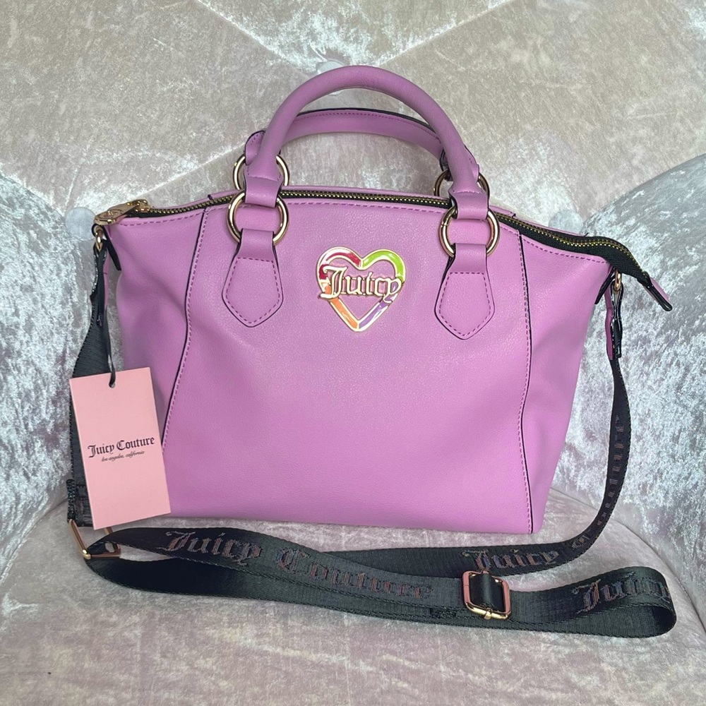 Juicy Couture Purple Handbag Shoulder Purse Crossbody